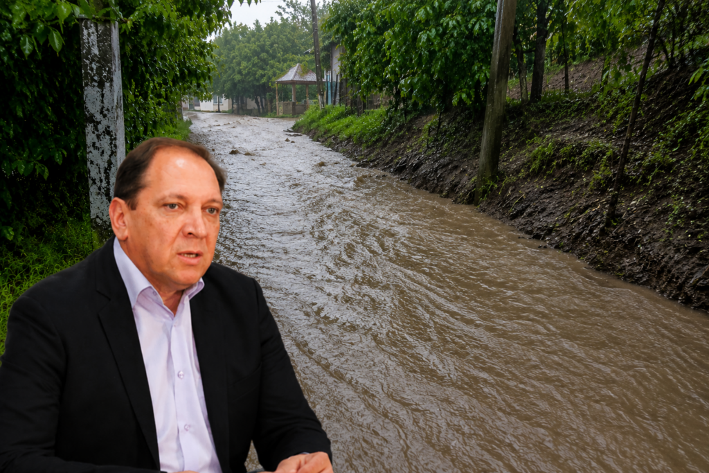Ploi torențiale și inundații puternice la Pepeni. Primarul: „Puneți-vă bunurile la adăpost, nu putem interveni”