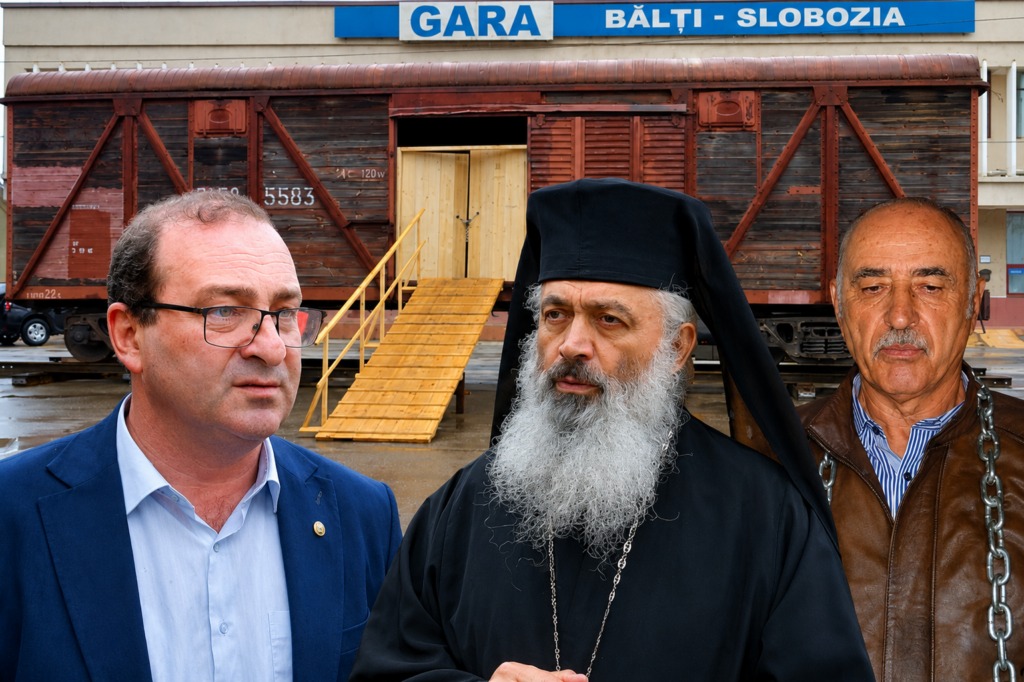 VIDEO „Trenul Durerii” a ajuns la Bălți: un vagon memorial amintește de deportările staliniste trenul-durerii-balti
