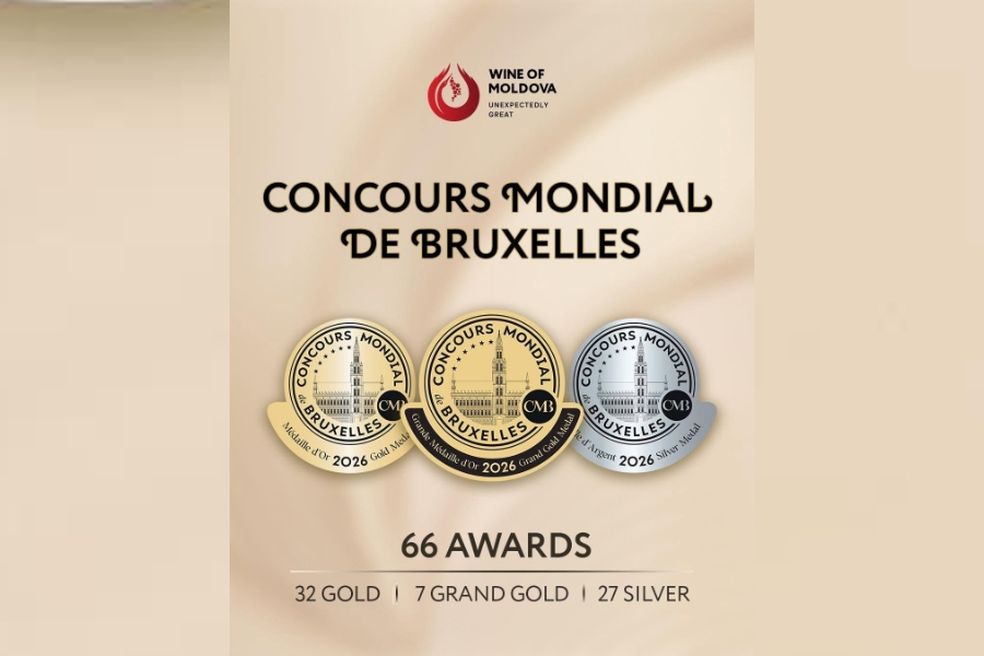 Молдавские вина завоевали 66 медалей на Concours Mondial de Bruxelles 2026